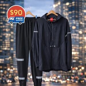 Nike Air Matching Jacket & Pants Set – Reflective Windbreaker – L Large